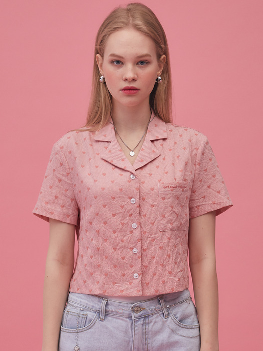 GR CROP SHIRT(PINK)