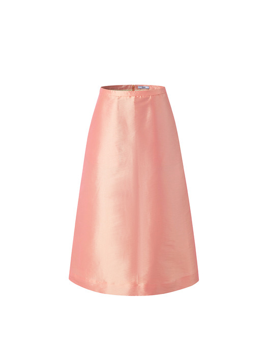 ORANGE TAFFETA SKIRT