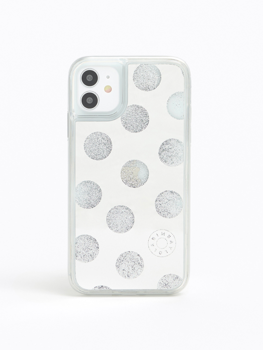 Silver dots iPhone 11 case_B206AIZ003SI