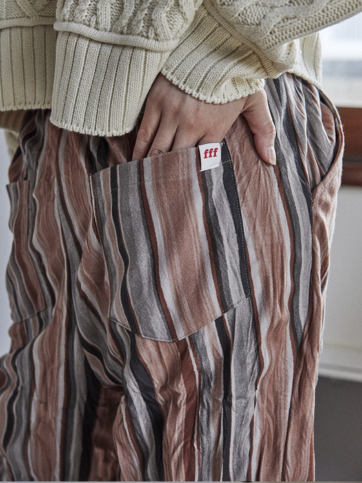 Banded Pants (Stripe)