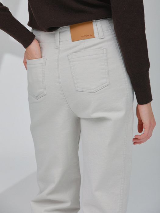 Informal cotton jeans - Blanc de blanc