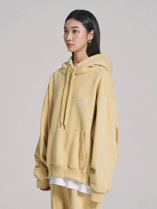 LOGO HOODIE yellow (기모)