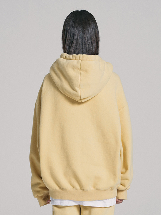 LOGO HOODIE yellow (기모)