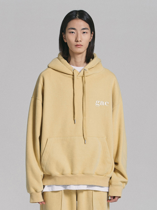 LOGO HOODIE yellow (기모)