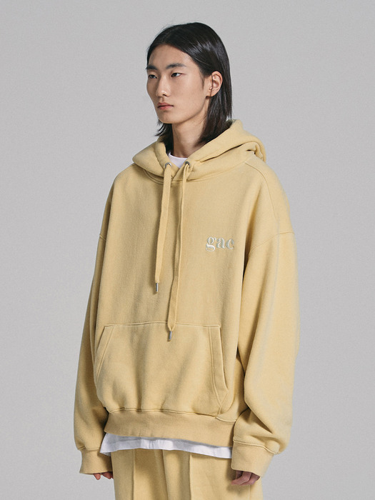 LOGO HOODIE yellow (기모)