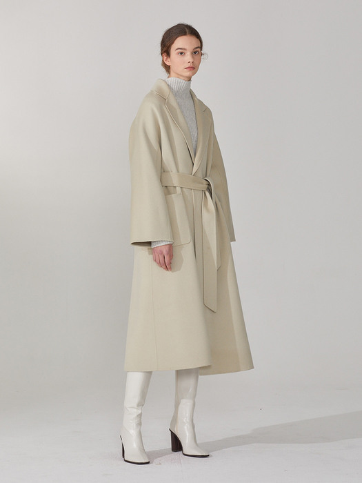 [캐시미어 30%] LE MUSEE_MAGOT Premium Cashmere-Blend Handmade Coat_Cream Ivory