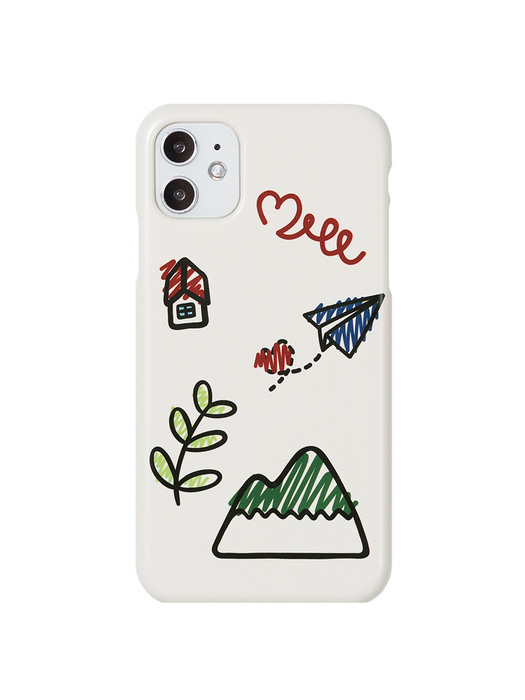 DRAWING PHONE CASE [IVORY]
