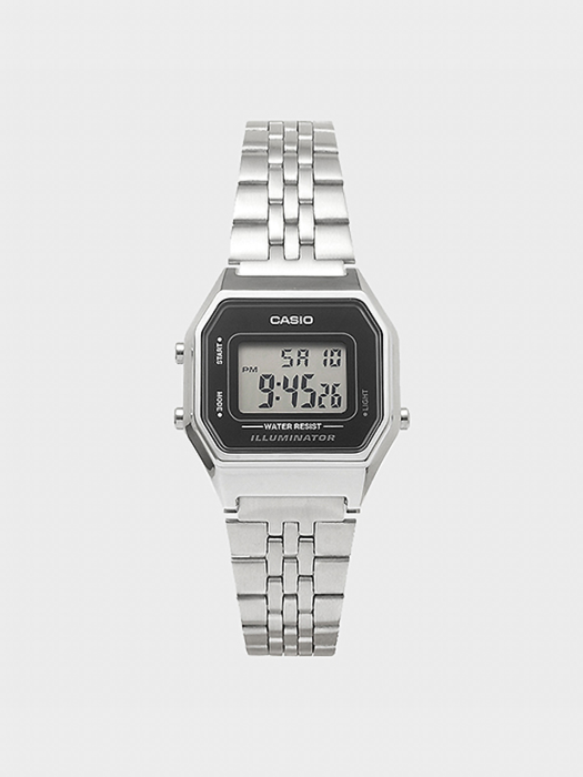 CASIO 카시오 LA680WA-1D 여성시계 메탈밴드 디지털시계