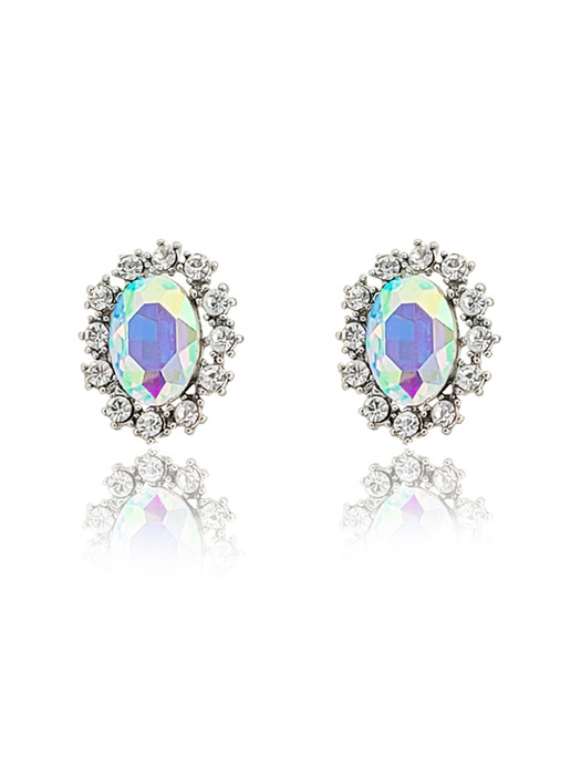 Aurora Crystal Post Earrings