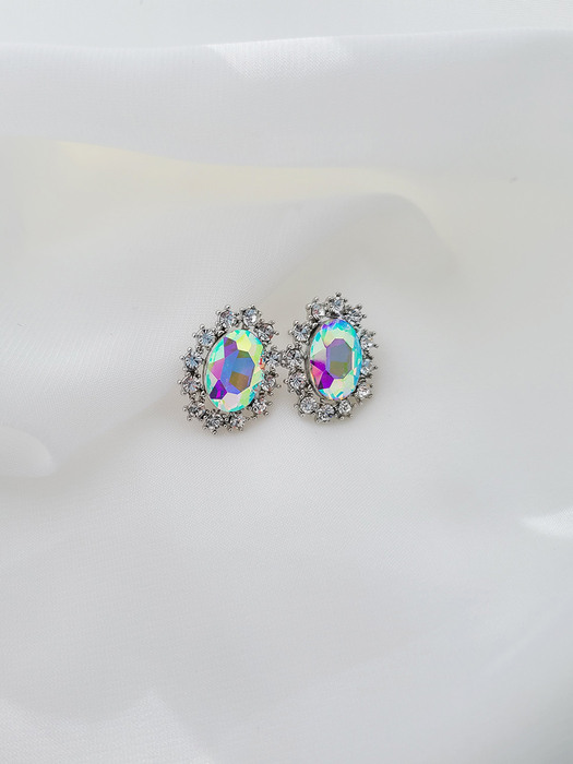 Aurora Crystal Post Earrings