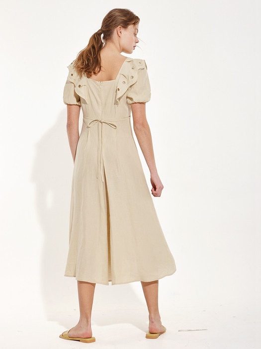 Eyelet-emboidered Long Dress