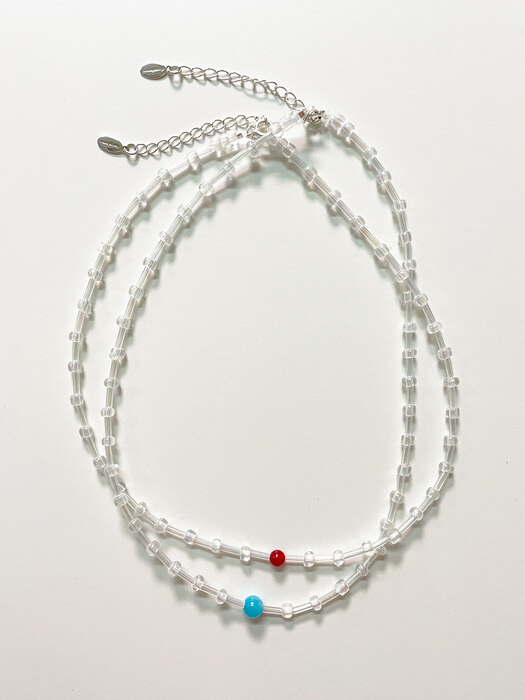 [단독]vivid jade necklace (Silver 925)