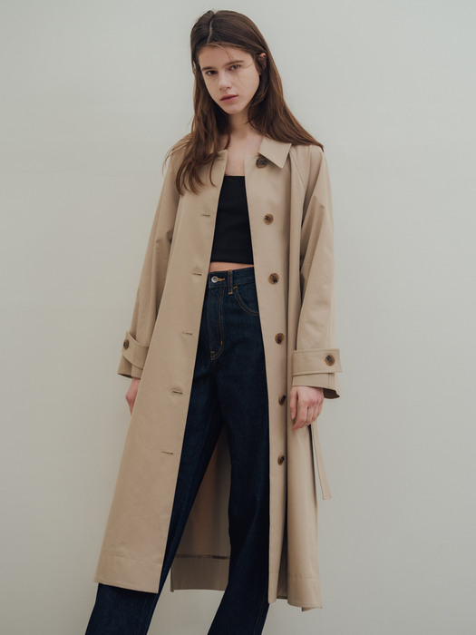 Side Button Long Trenchcoat_2Colors