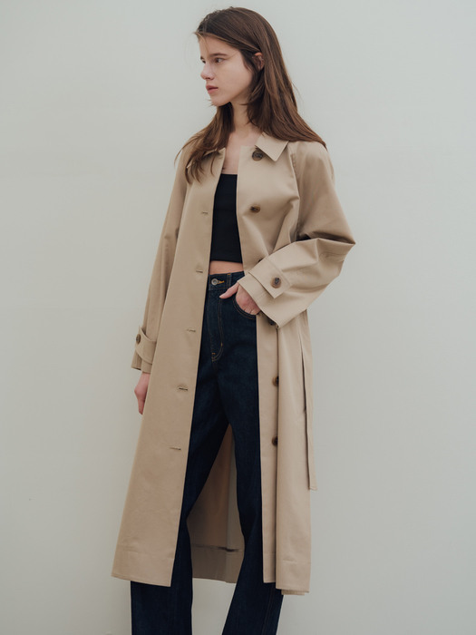 Side Button Long Trenchcoat_2Colors