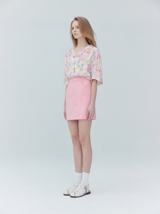 Flower blouse 001 Pink