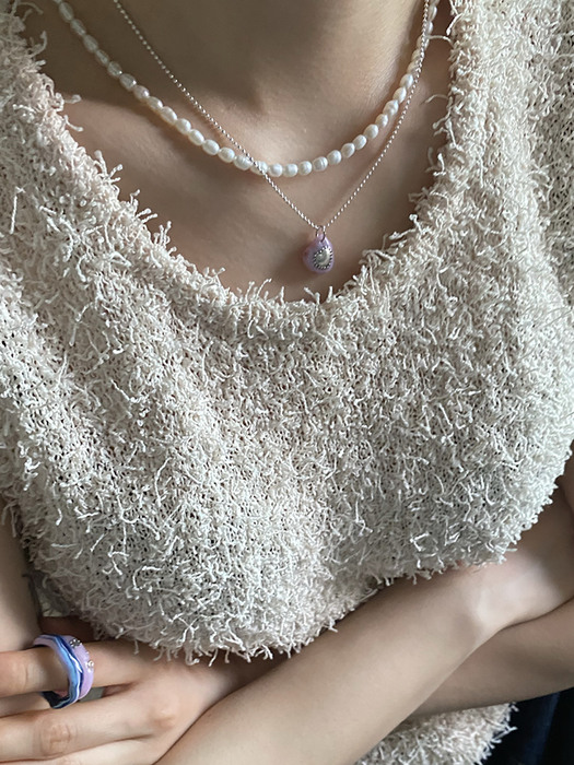 [단독] bead pearl necklace
