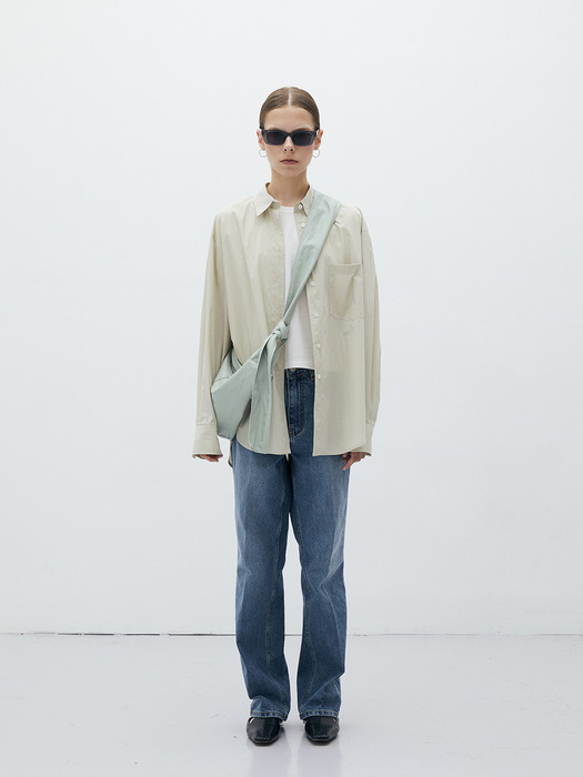 textured basic shirt_beige