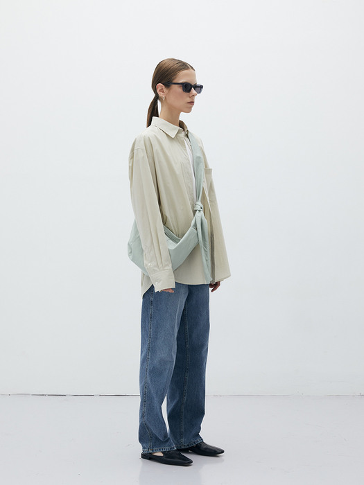 textured basic shirt_beige