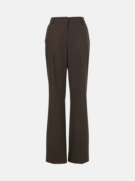 PETER Straight fit pants (Brown/Charcoal gray)