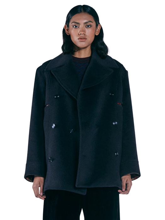 SCULPTED PEA COAT