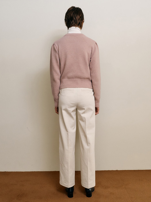 SILK Round-Neck Knit - Pink