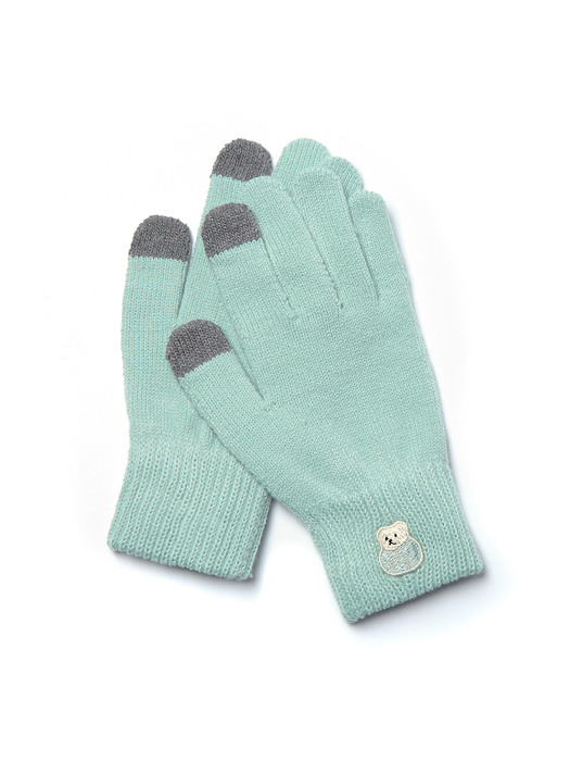 Bear Patch Gloves_Marine Blue