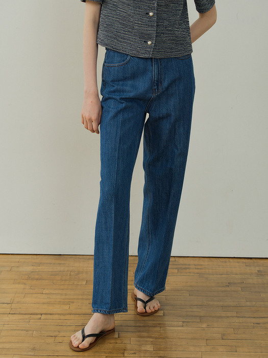 classic straight jeans (classic blue)