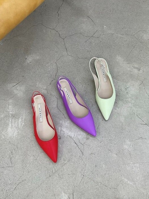 Lychee Slingback Shoes _ (5 colors)