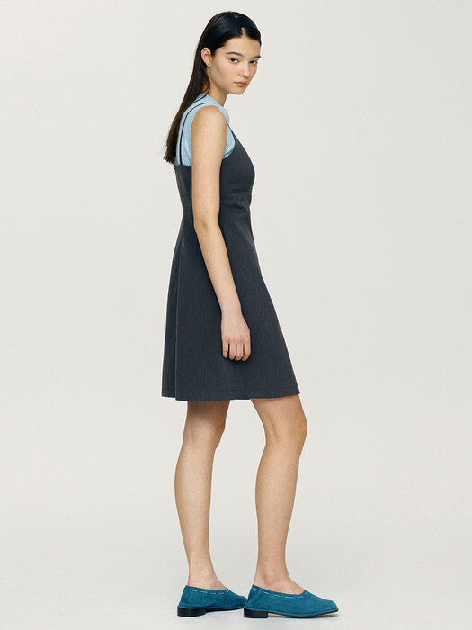 MONSARRAT Sleeveless mini dress (Charcoal)