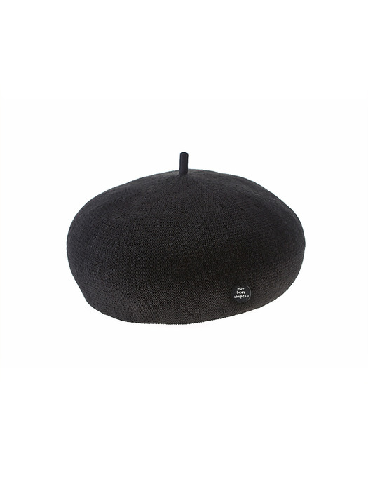 Summer Beret Black