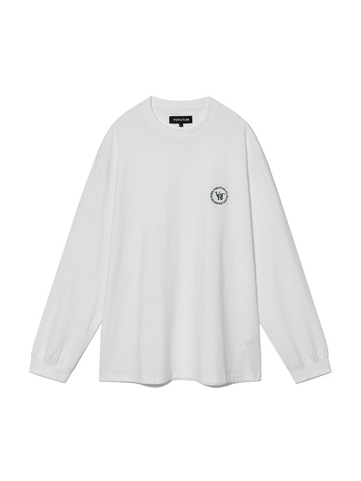 VRT Circle Logo Long Sleve T-Shirts_White_TS151