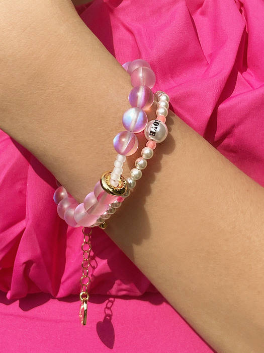 Smile Love Pearl Bracelet (2color)