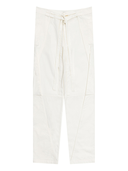DOUBLE CONSTRUCTED PANTS / WHITE