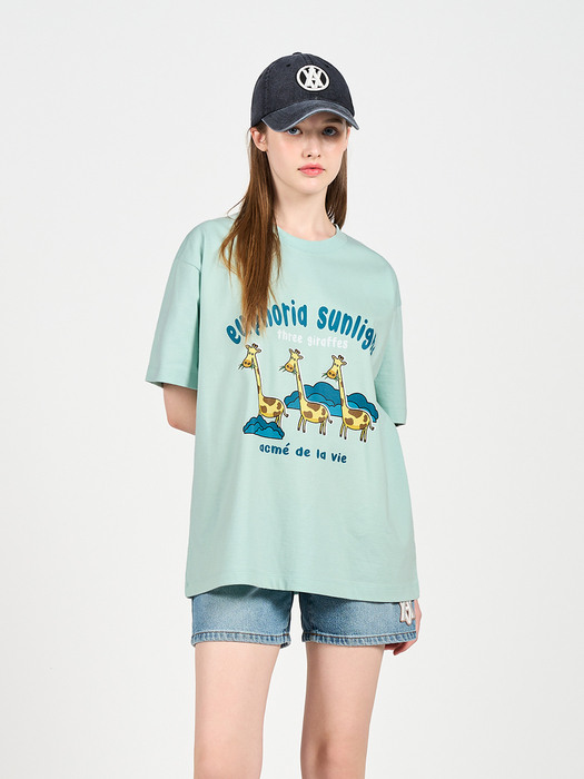 EUPHORIA GIRAFFE SHORT SLEEVE T-SHIRT MINT