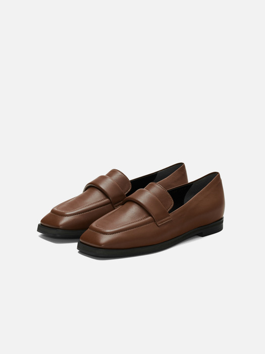 Classic square loafer Cinnamon brown