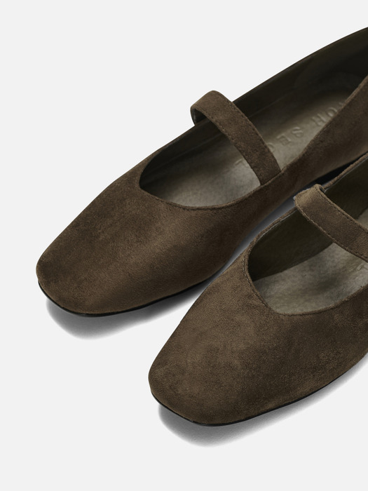 Rowie mary jane shoes Suede Khaki