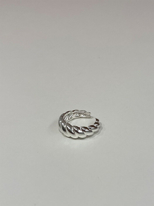 [925 silver] Cinq.silver.154 / fin brioche ring (2 color)