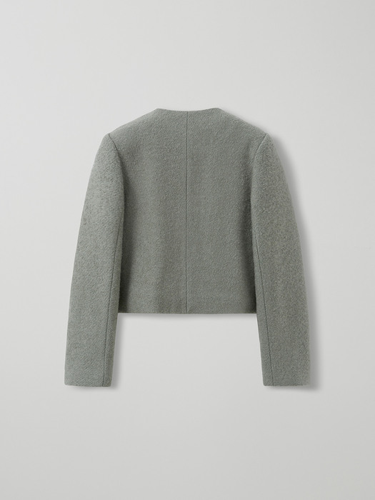 [EXCLUSIVE] boucle tweed jacket_mint