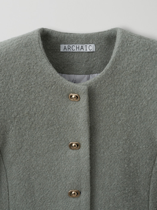 [EXCLUSIVE] boucle tweed jacket_mint