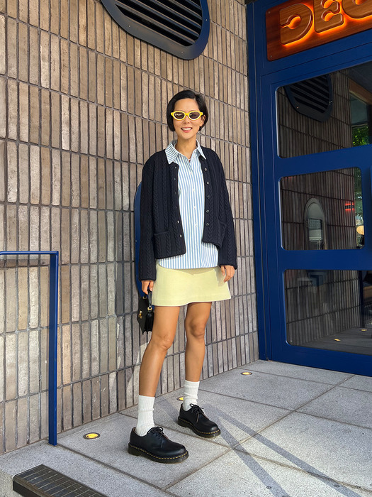 MAYFAIR A-line wool mini skirt (4color)