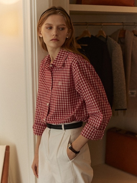 French Check Shirt - Red