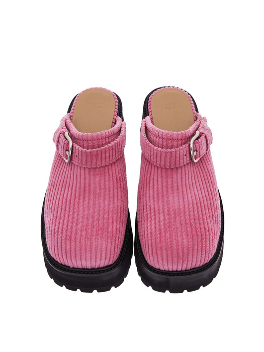 70S CLOGS_brick pink corduroy