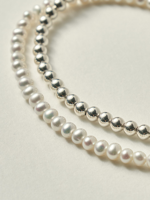 (+AAA) Mezzo Pearls Necklace