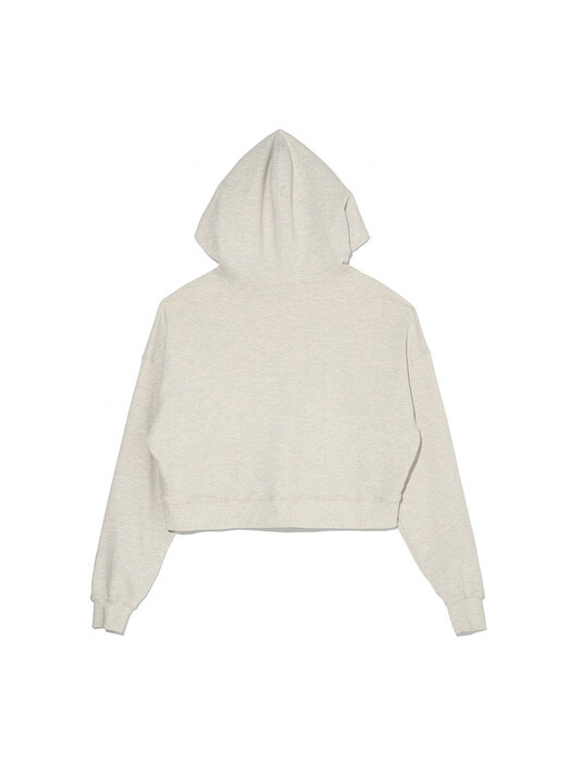 ep.7 BEURRE Decalcomanie Cropped Hoodie (OATMEAL) for Women