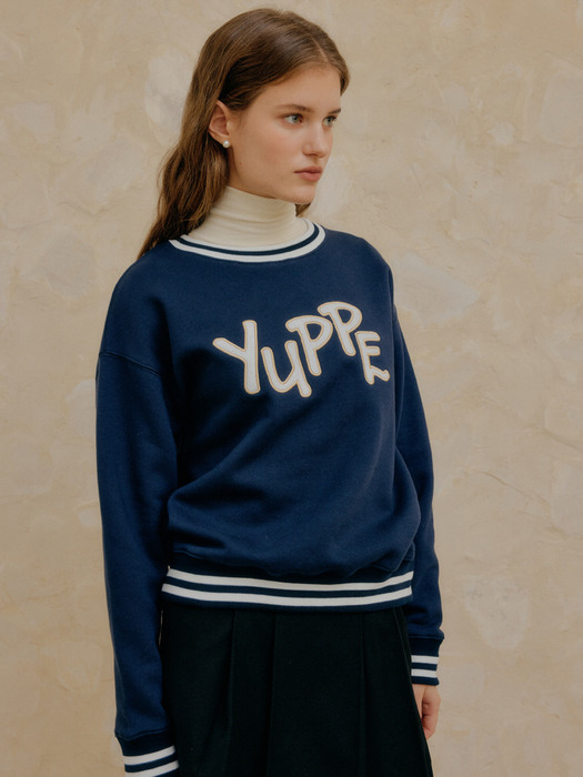 LETTERING SWEATSHIRT_NAVY