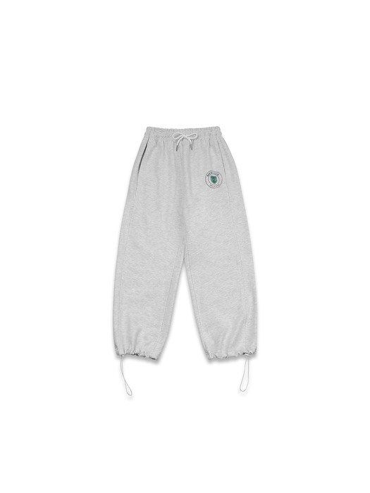 winner circle wide string sweatpants light grey