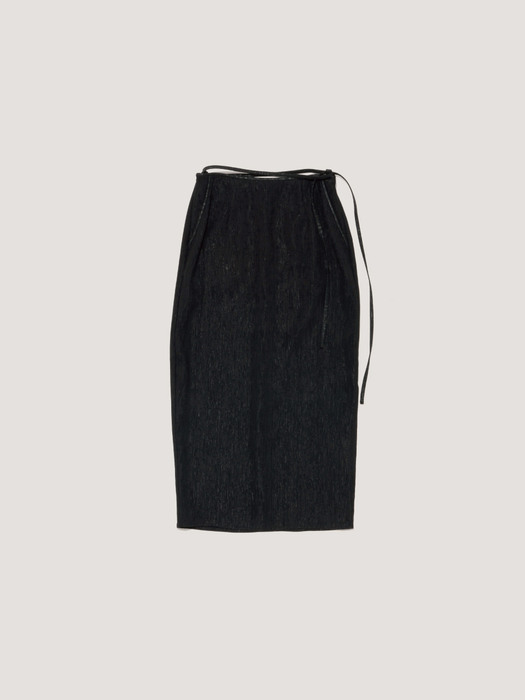 Pleats Pencil Skirt [2COLORS]