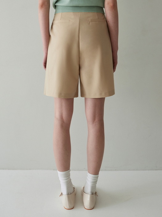 BASIC BERMUDA PANTS_BEIGE