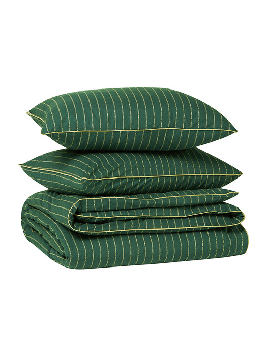 Pin-stripe Duvet Cover (Green)