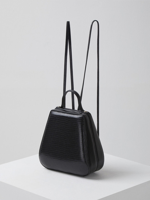 Shell teen bag(Lizard black)